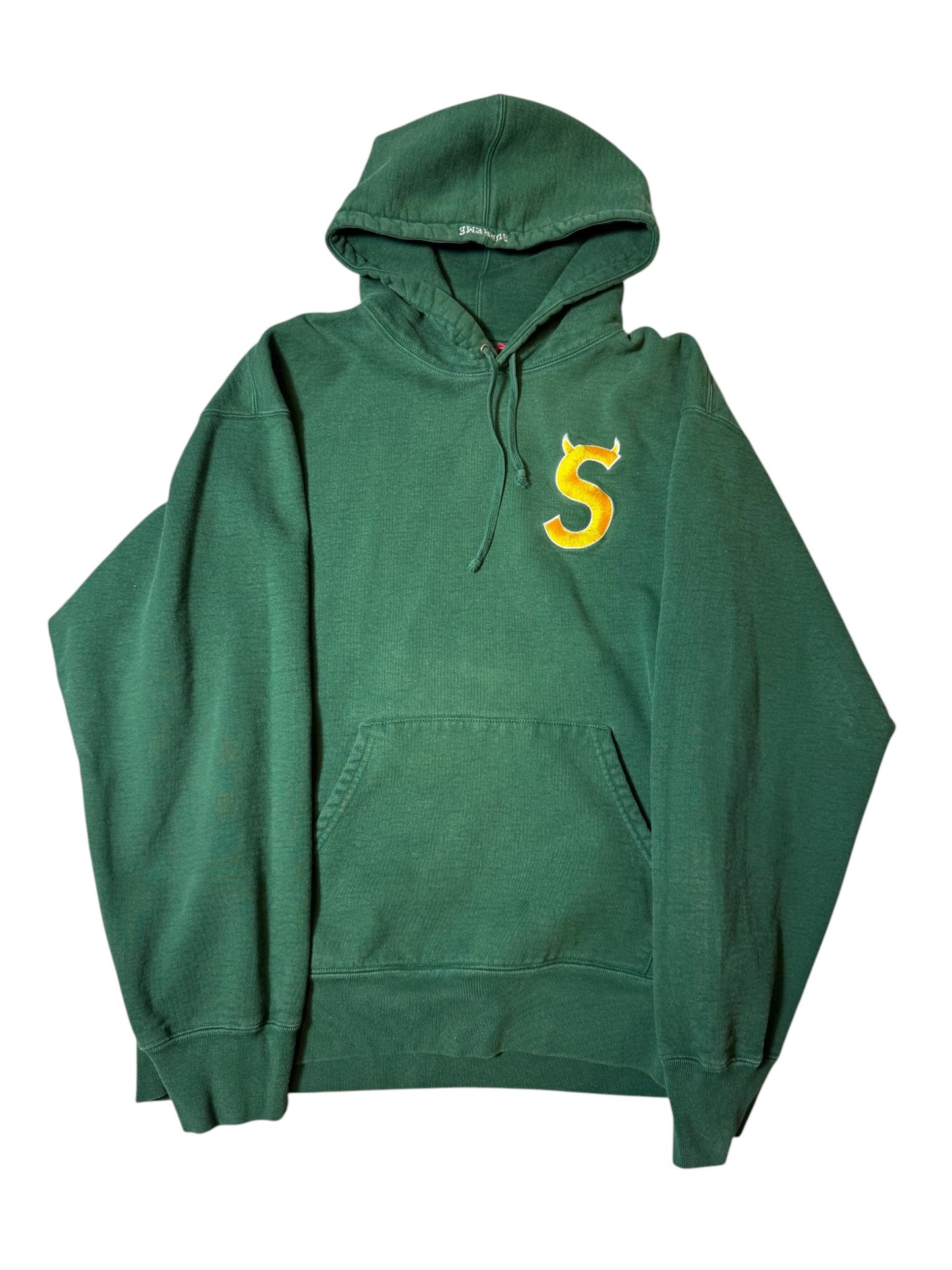 Supreme S Logo Hooded Sweatshirt (FW22) Dark Green