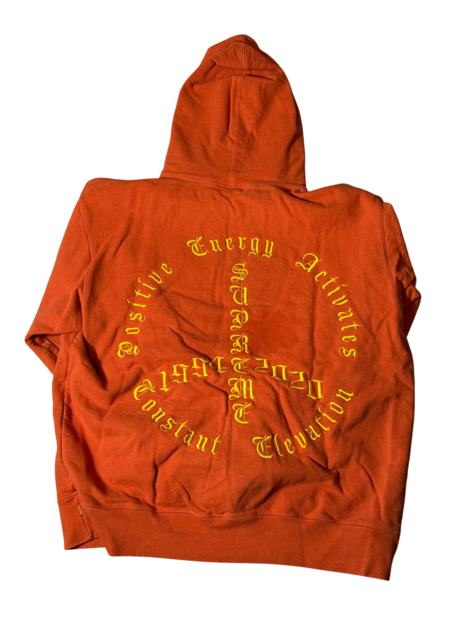 Supreme Peace Hooded Sweatshirt Burnt Orange