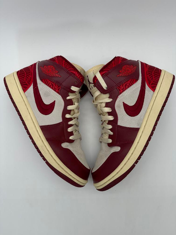 Jordan 1 Mid SE Tiki Leaf Team Red (Women's)