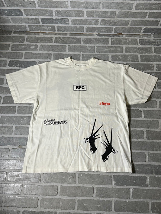 Civilregime RFC Edward Scissor Hands T Shirt White