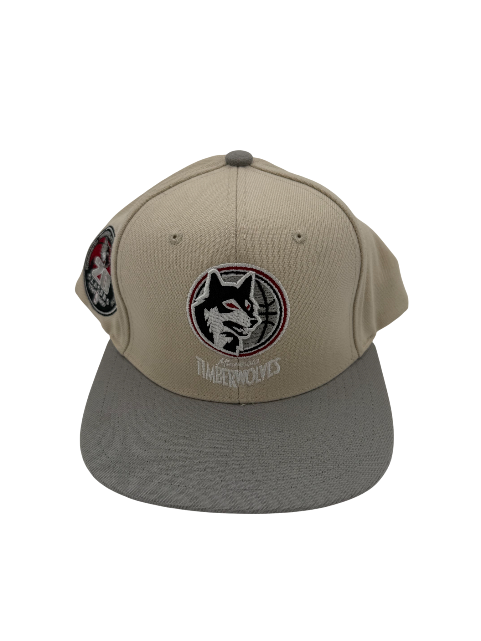 Mitchell And Ness T-Wolves Snapback Cream/Red