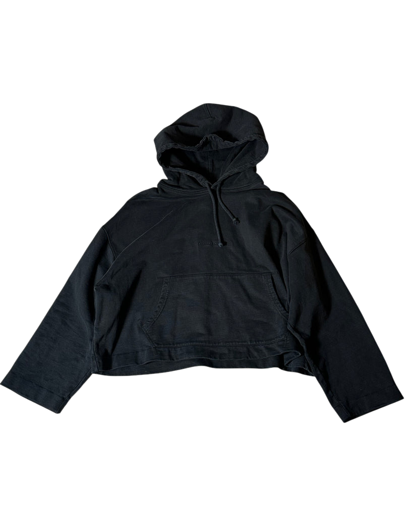 Acne Studios Cropped Hoodie Black