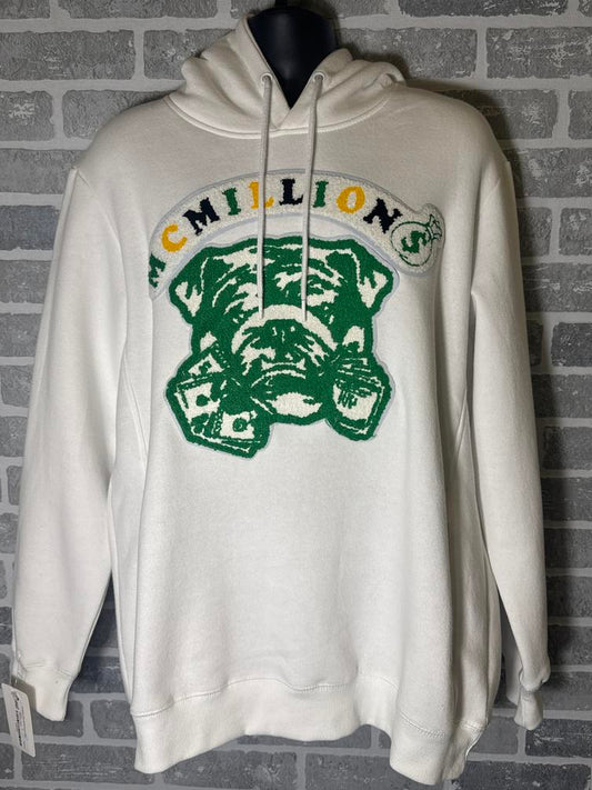 McMillions Patch Hoodie White/Green