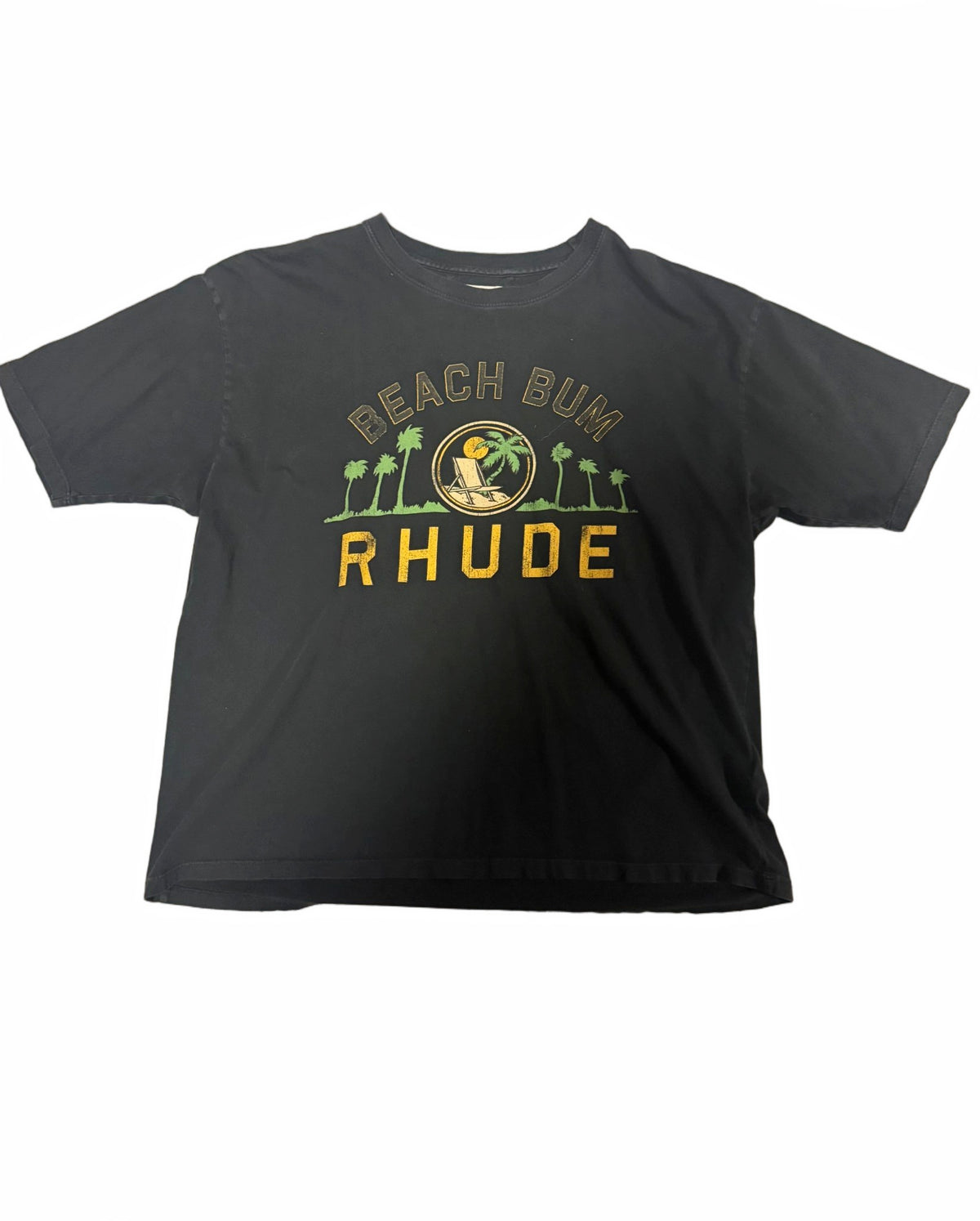 Rhude Beach Bum/Palm Tree Tee Black
