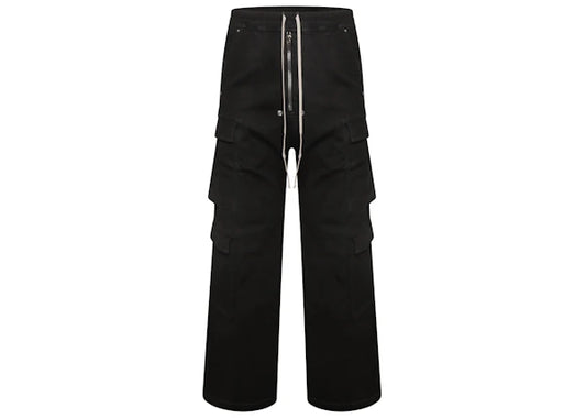 Rick Owens DRKSHDW Double Cargo Jumbo Belas Pants Black