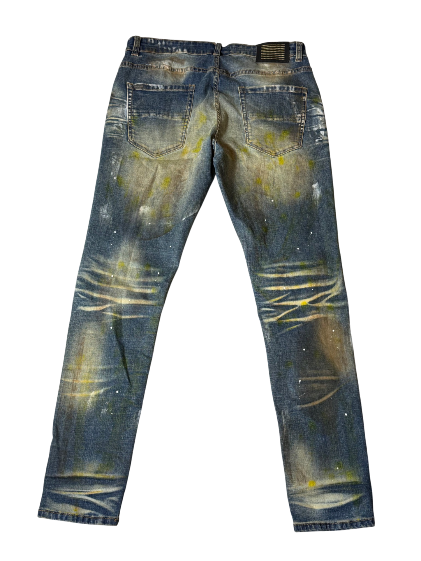 Serenede Painted Denim Jeans Slim Tapered Fit