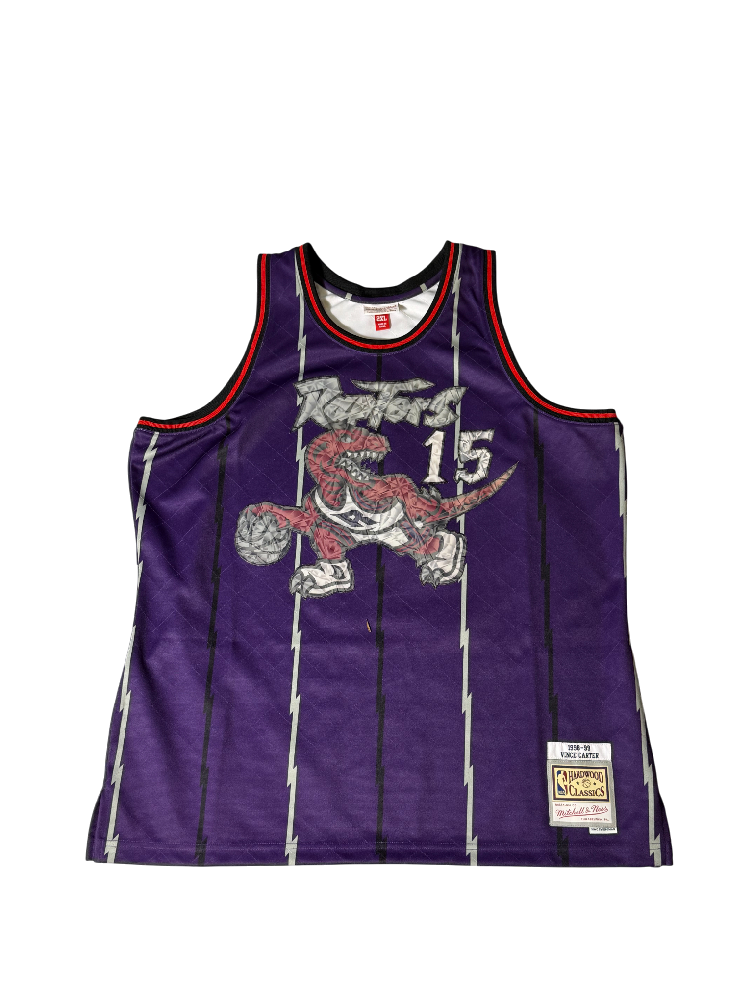 Vince Carter Jersey Cracked Pattern Purple