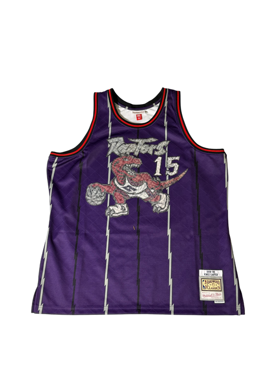 Vince Carter Jersey Cracked Pattern Purple