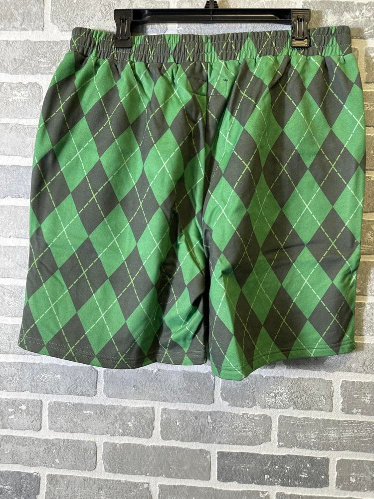 Checkered Shorts Green