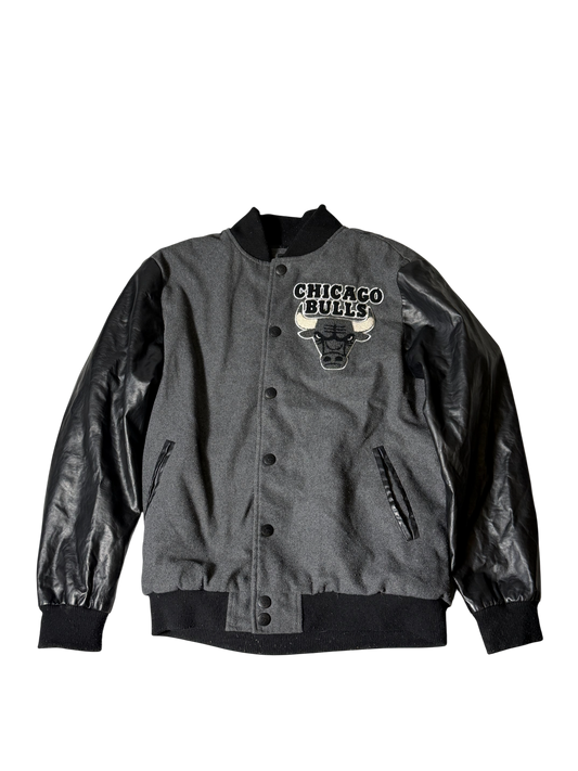 Bulls Grey Varsity Jacket