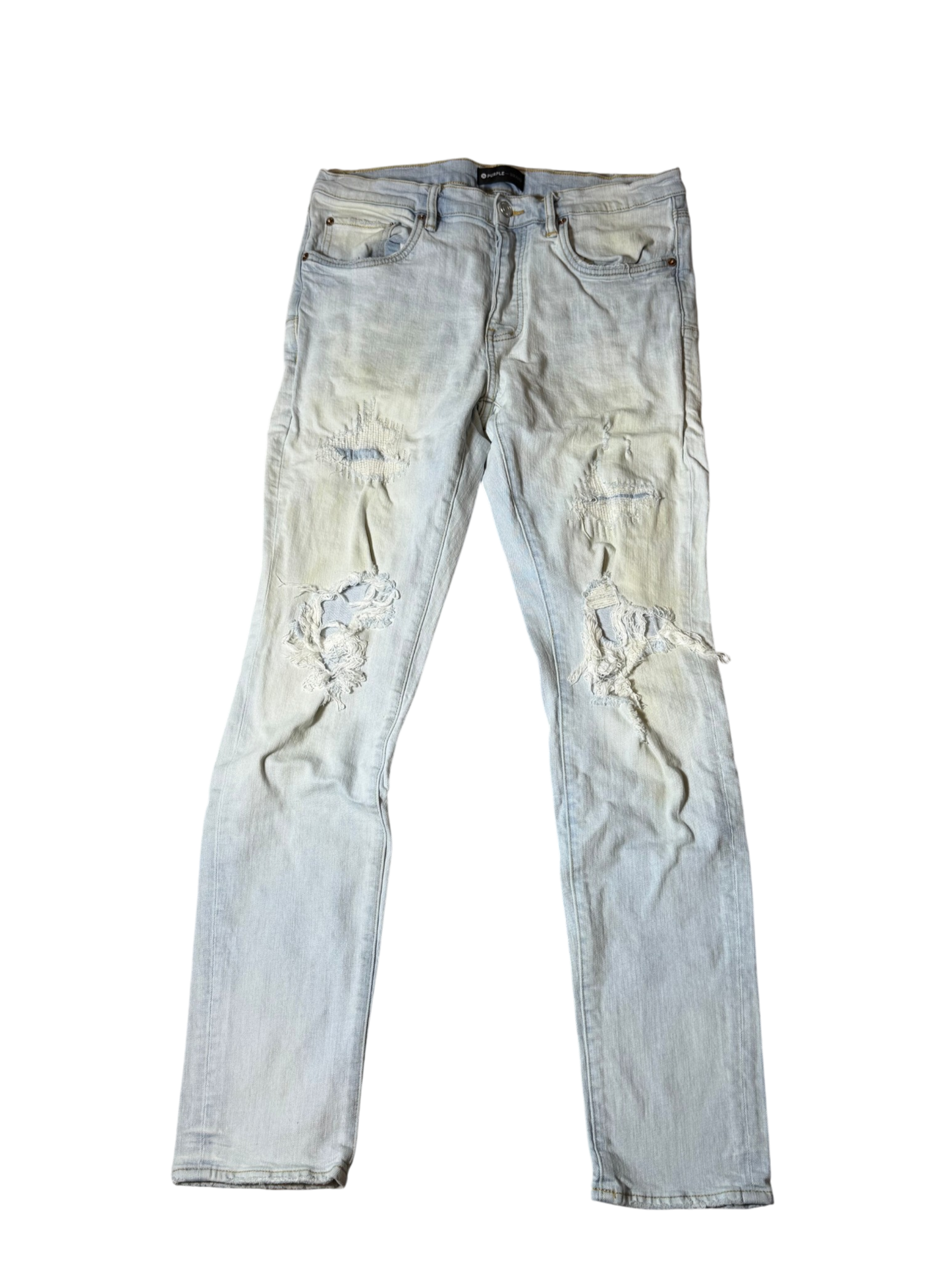 Purple Brand Distressed Light Denim