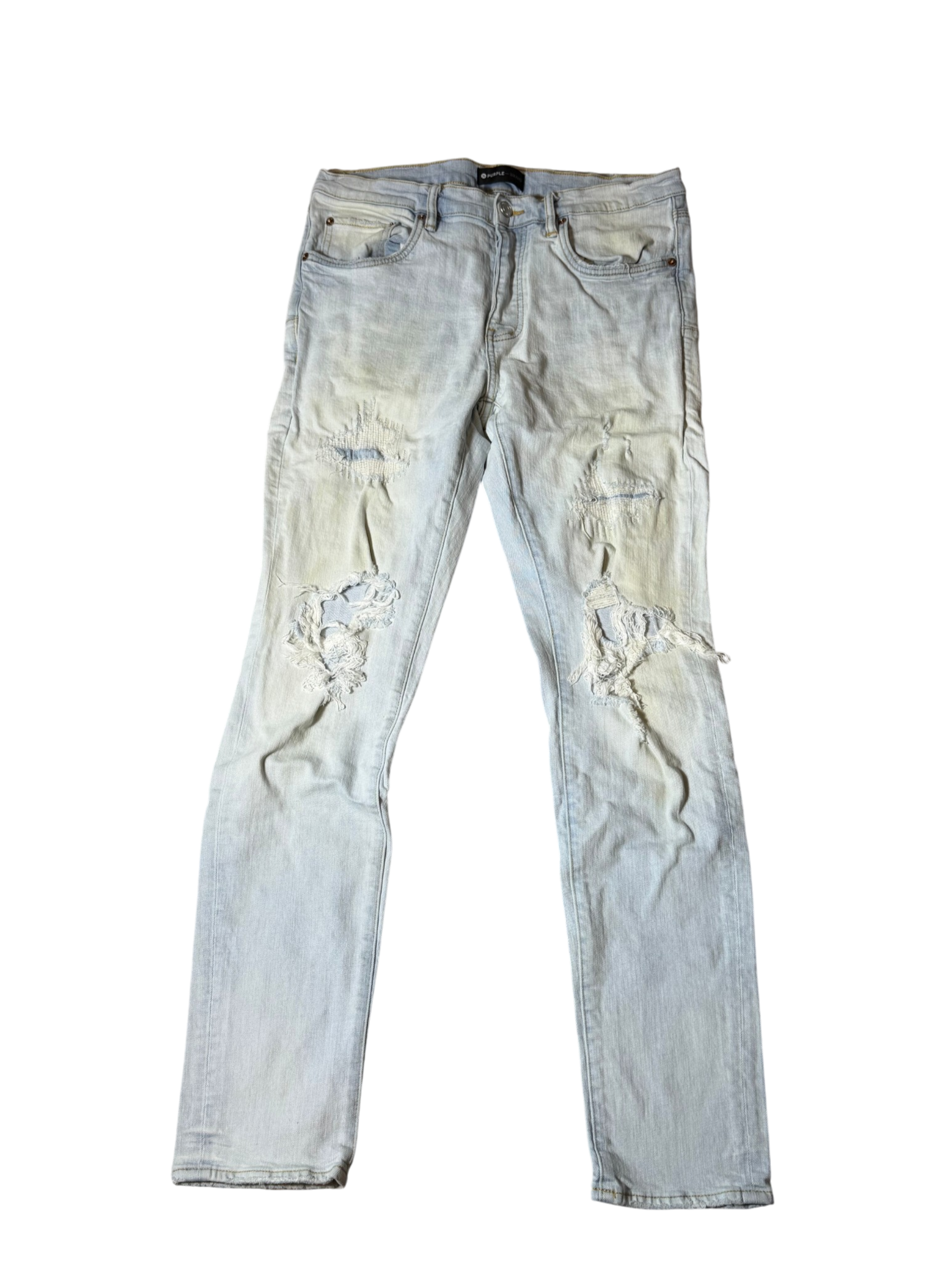 Purple Brand Distressed Light Denim