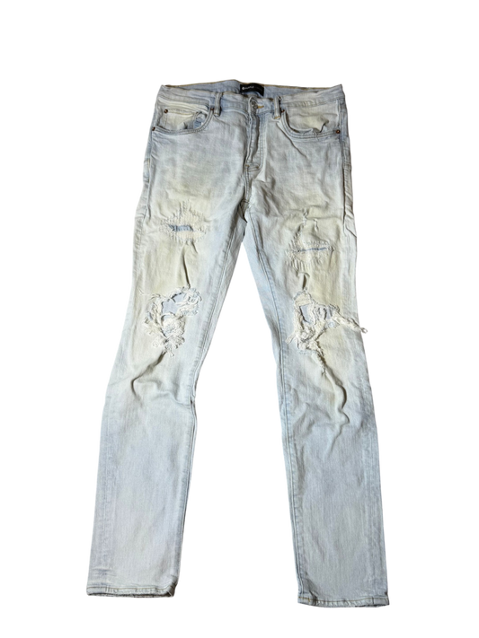 Purple Brand Distressed Light Denim