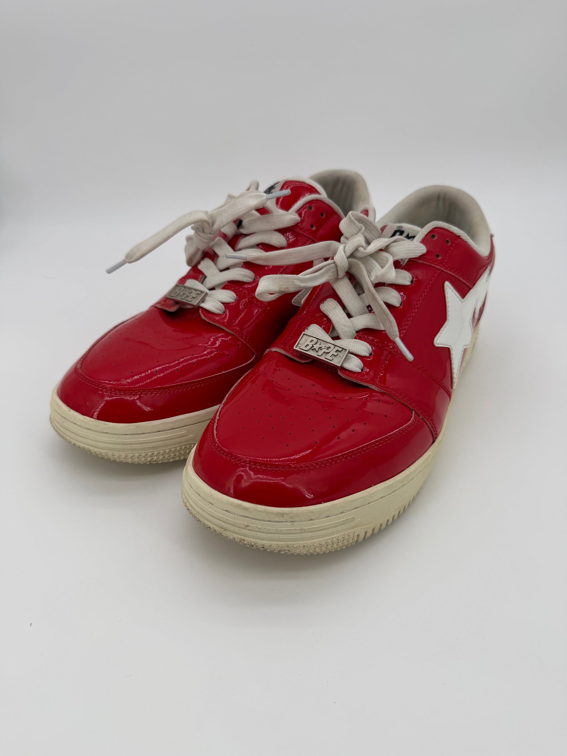 A Bathing Ape Bape Sta Low Patent Red