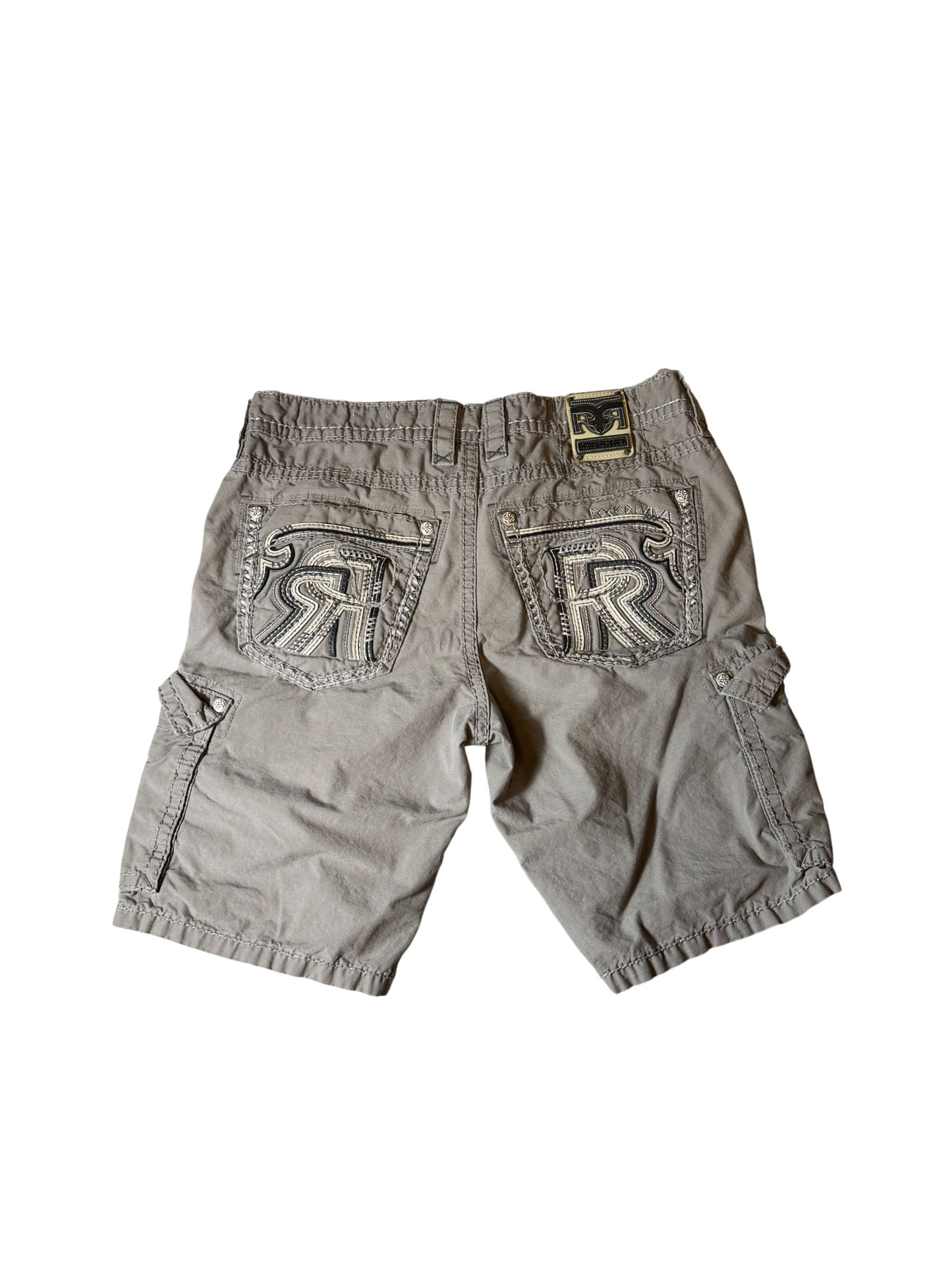 Rock Revival Cargo Shorts Grey