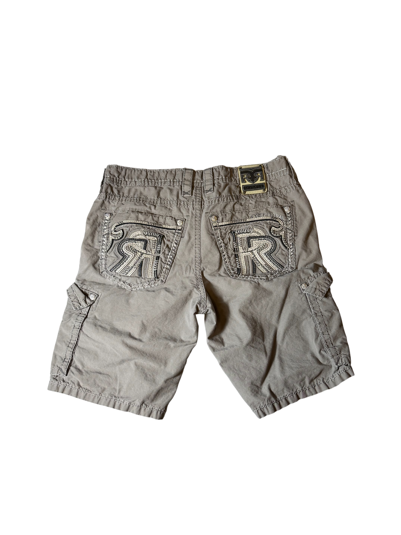 Rock Revival Cargo Shorts Grey
