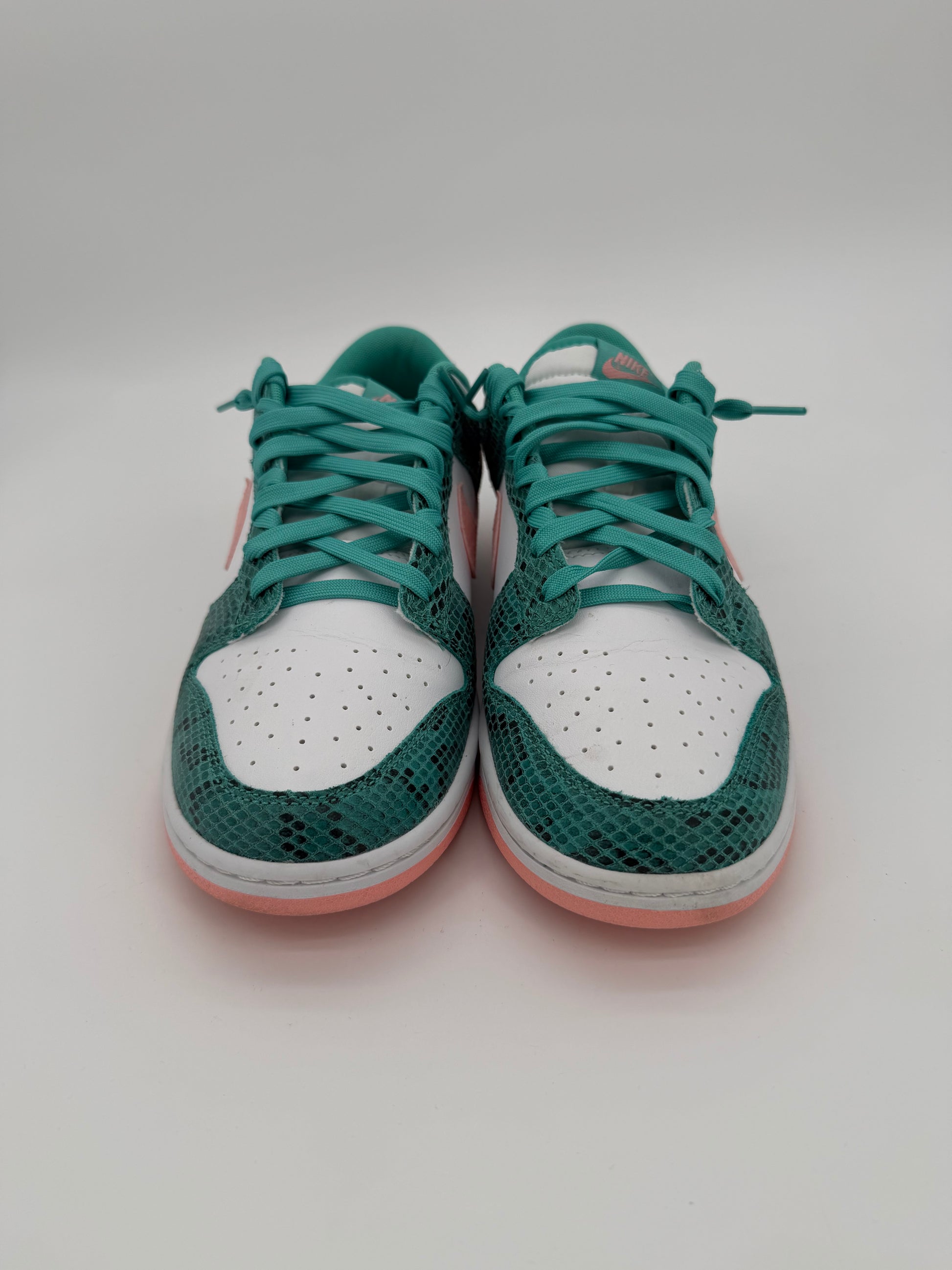Nike Dunk Low Snakeskin Washed Teal Bleached Coral