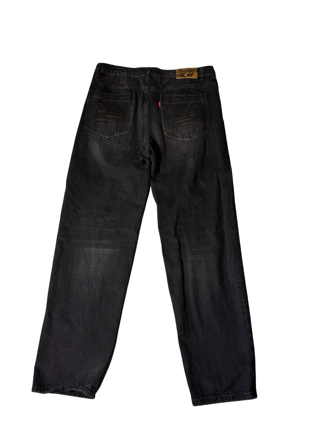 Sicko Jeans Black White Lettering