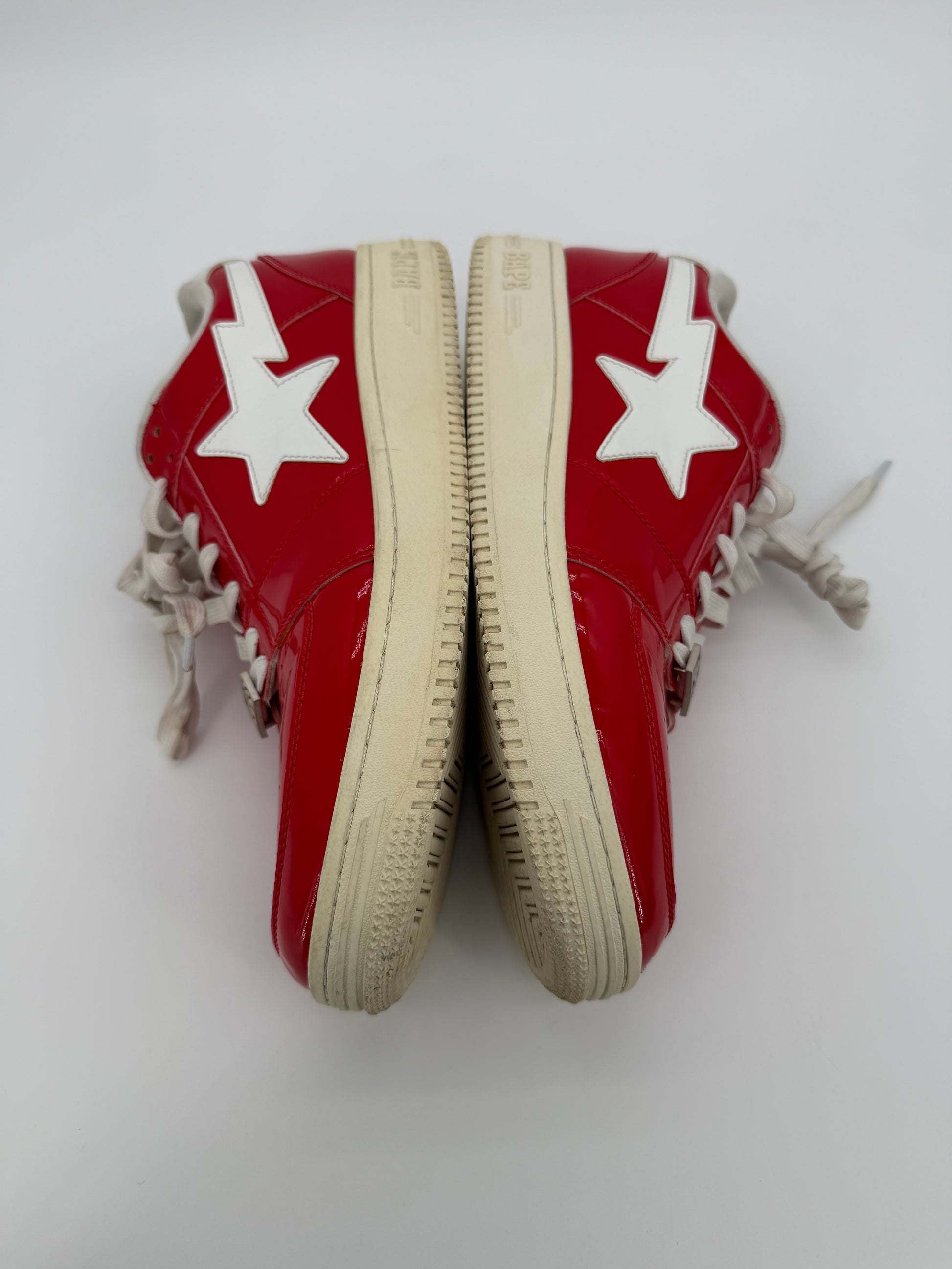 A Bathing Ape Bape Sta Low Patent Red