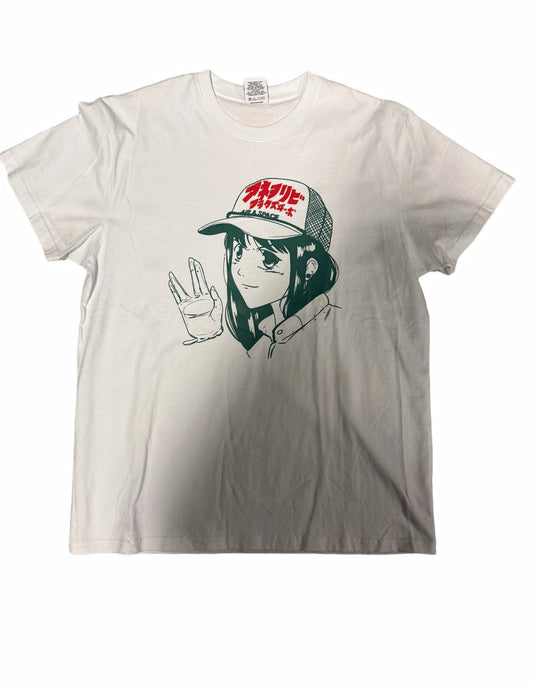 Anime Girl Space Tee White (No tags)