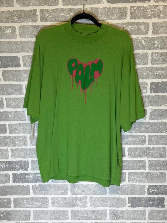 Palm Angels Logo T-shirt Forest Green