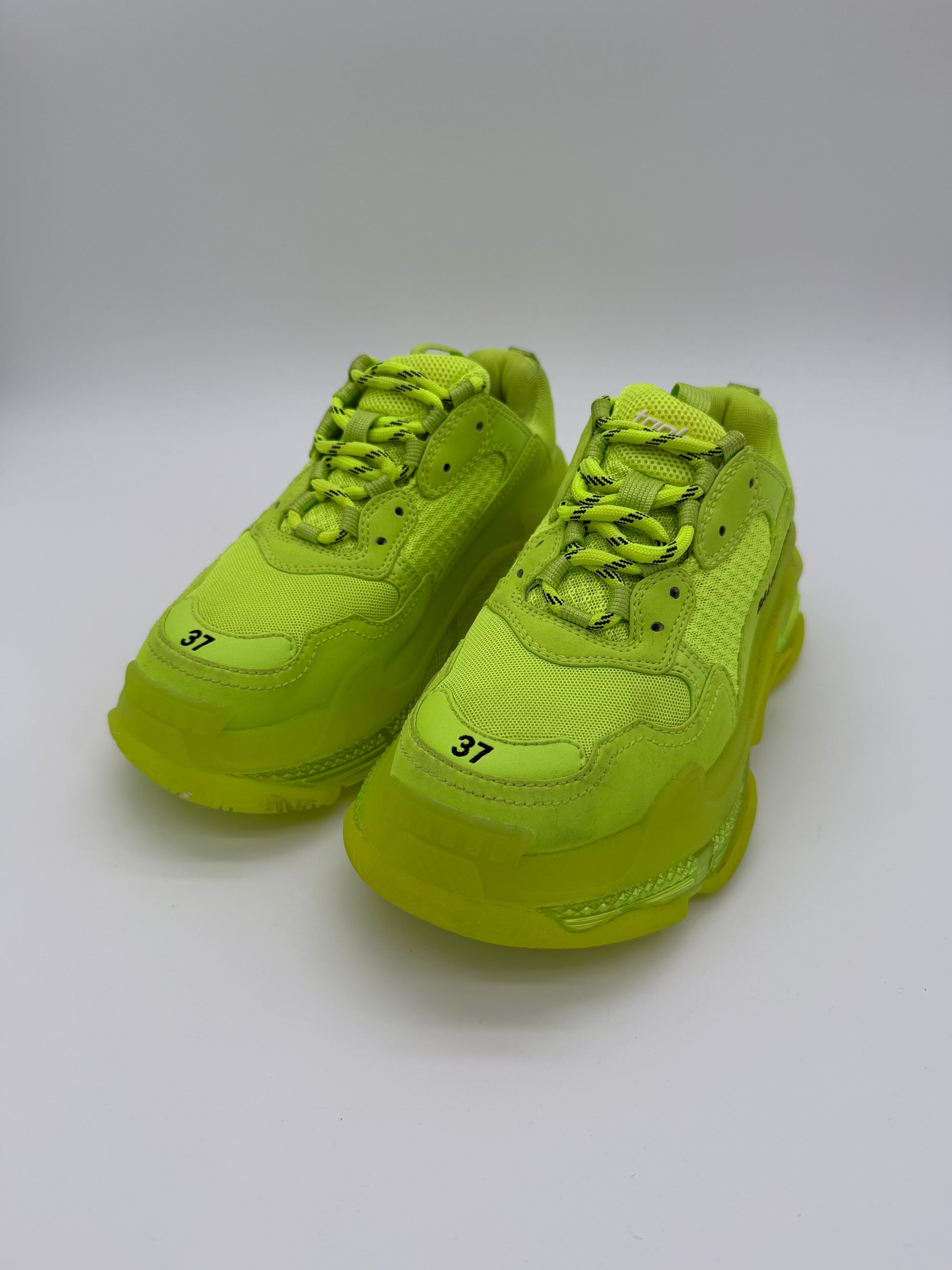 Balenciaga Triple S Clear Sole Fluo Yellow