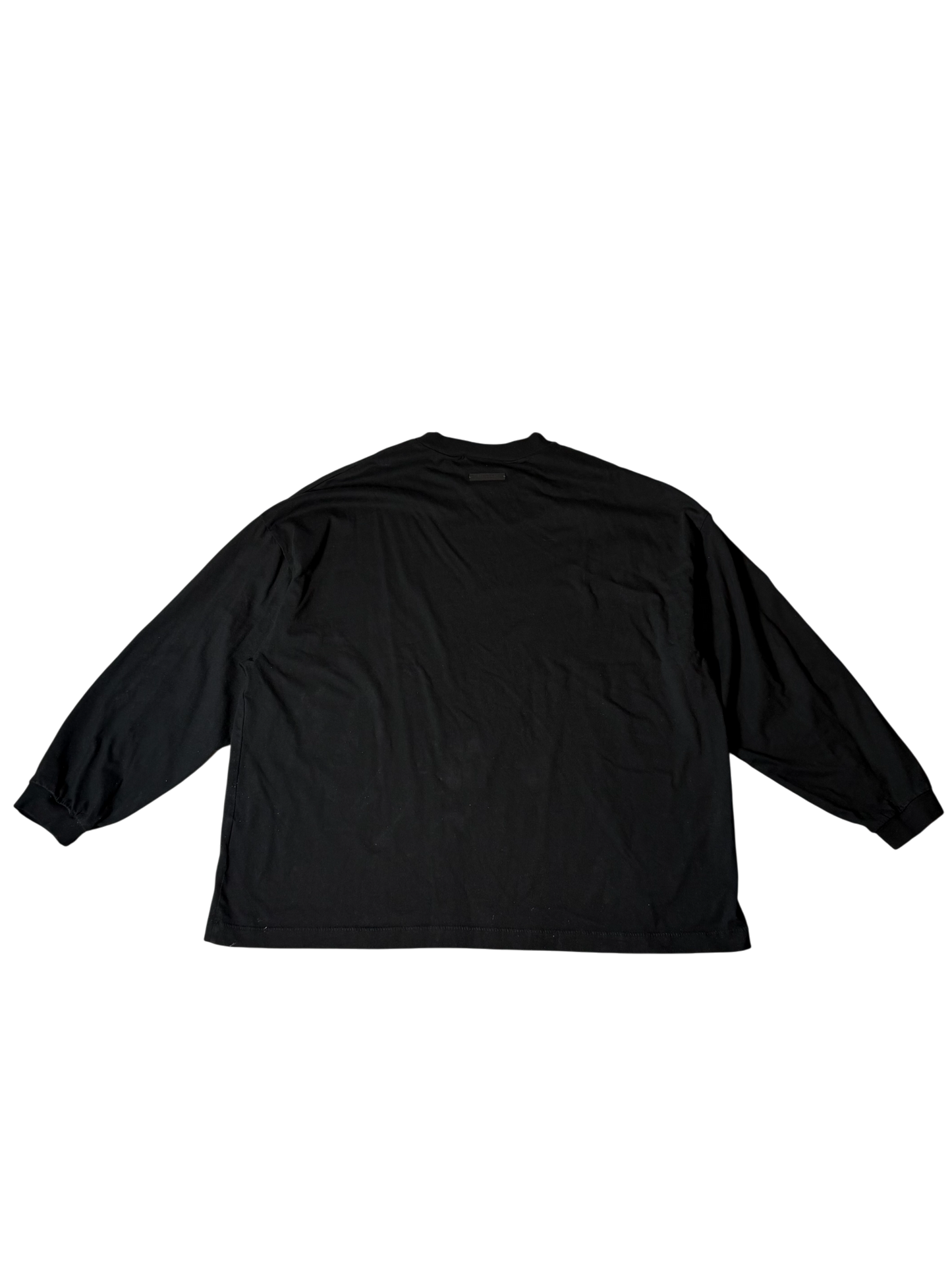 Essentials Fear Of God Long Sleeve Shirt Black On Cream