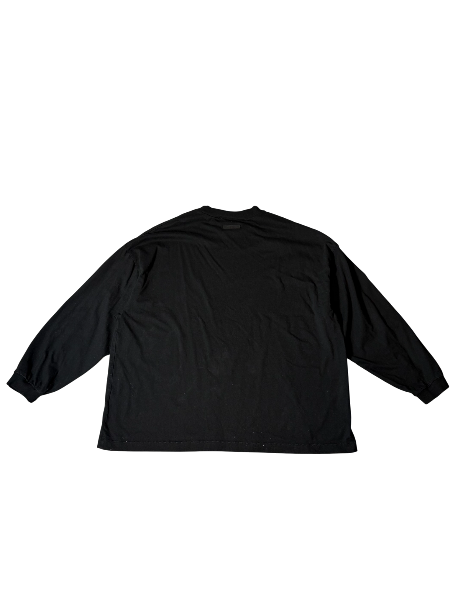 Essentials Fear Of God Long Sleeve Shirt Black On Cream