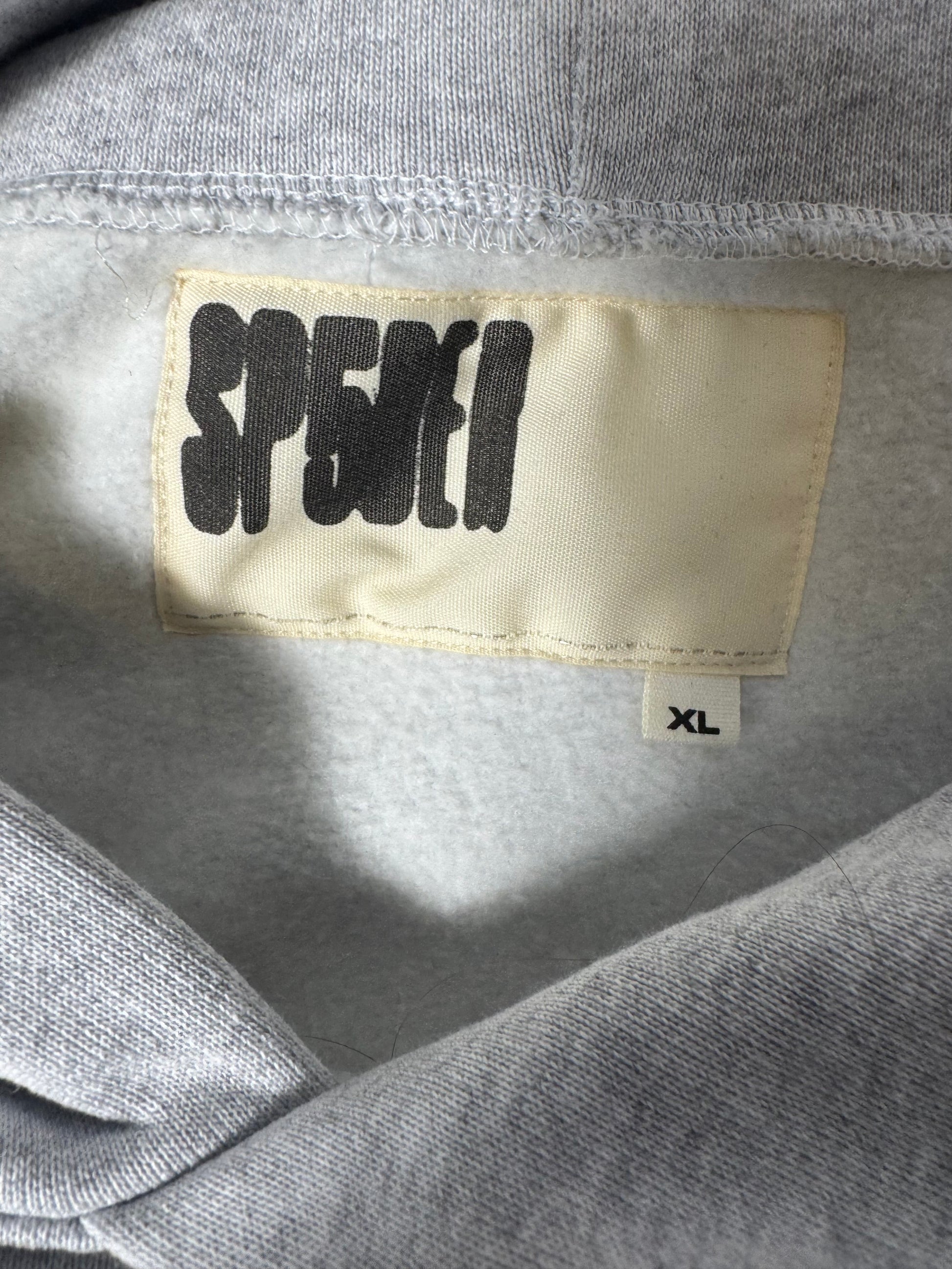 Sp5der I Heart SP5 Souvenir Hoodie Grey