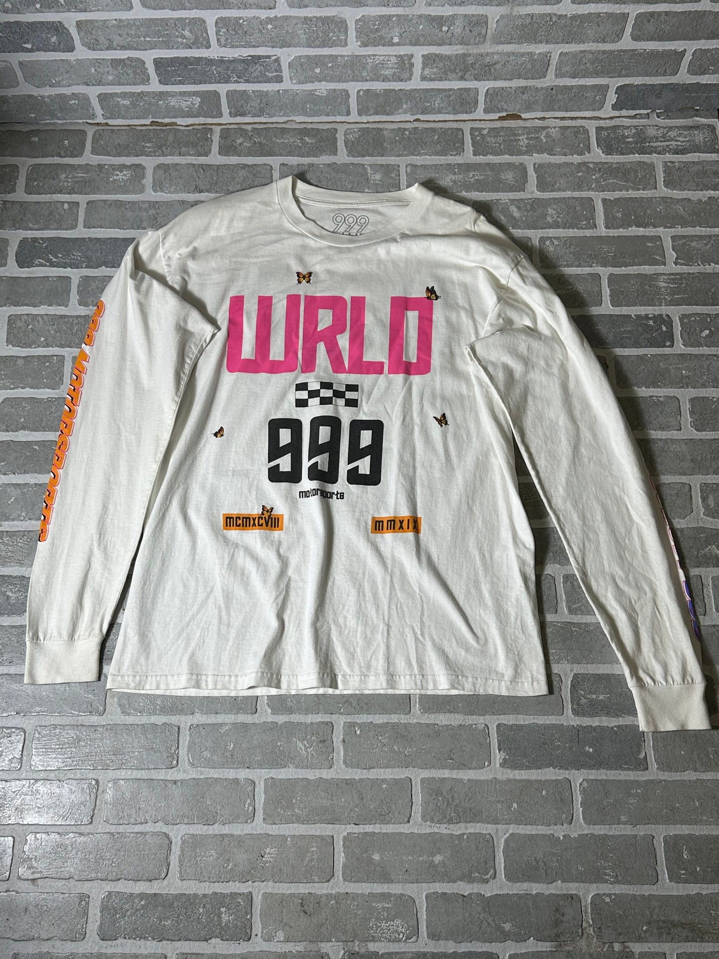 Juice Wrld 999 Club Motorsports Long Sleeve White
