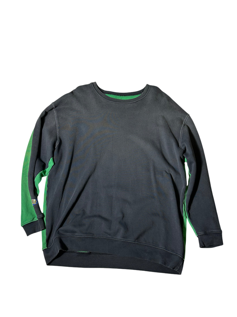 Kapital Long Sleeve Shirt Ribcage Green/Yellow