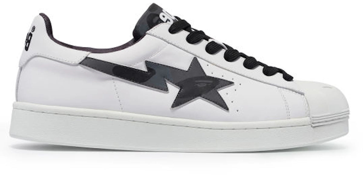A Bathing Ape Skull Sta White Black