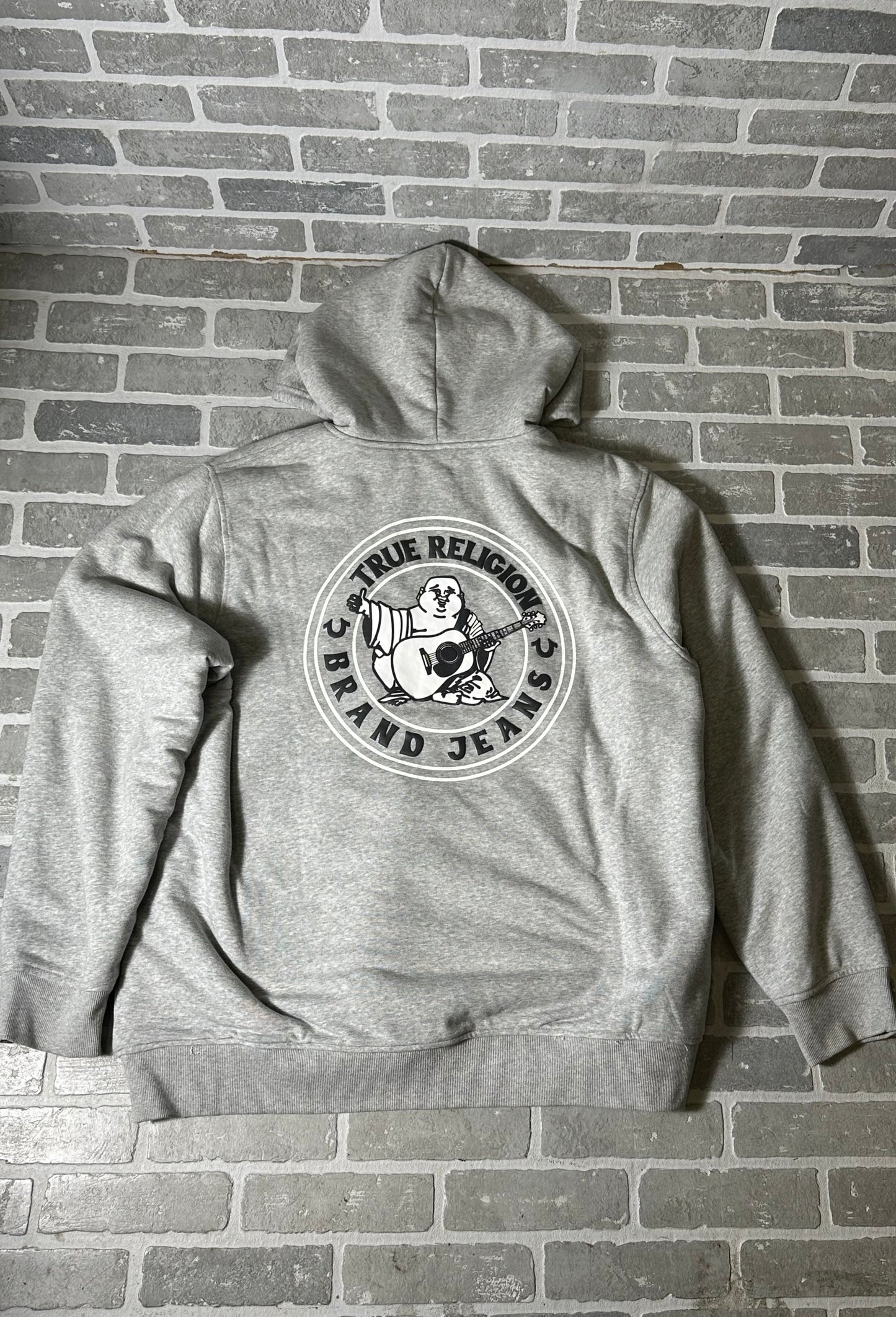 True Religion Grey Fur Hoodie