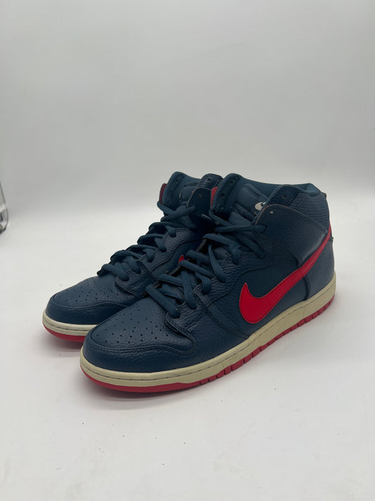 Nike SB Dunk High Squadron Blue University Red