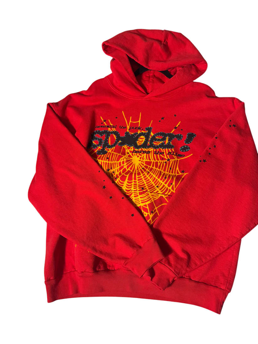 Sp5der P*NK V2 Hoodie Red