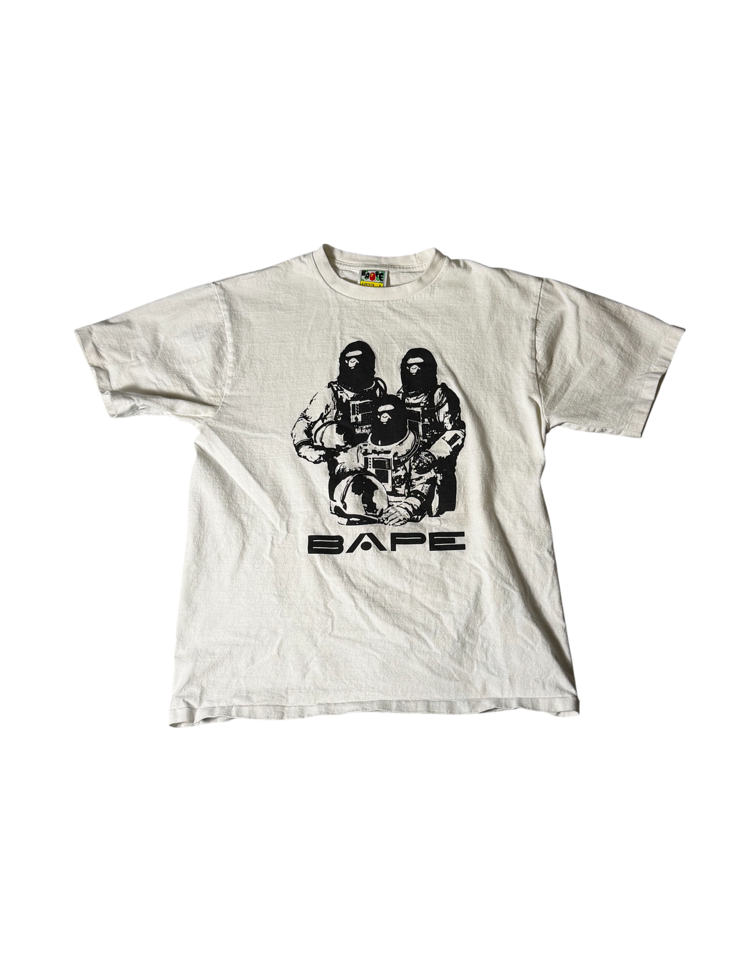Bape T Shirt White Space Monkeys