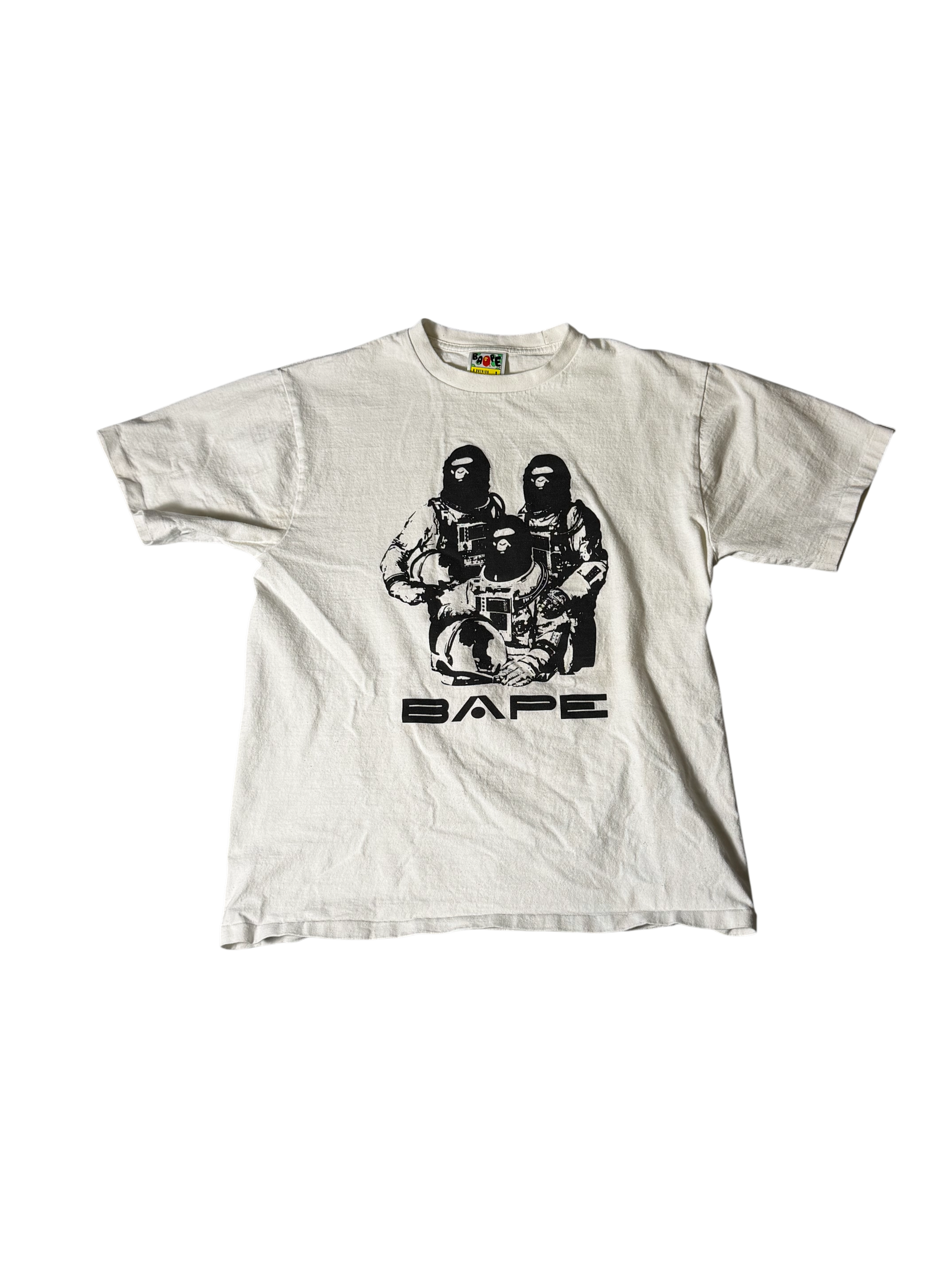Bape T Shirt White Space Monkeys