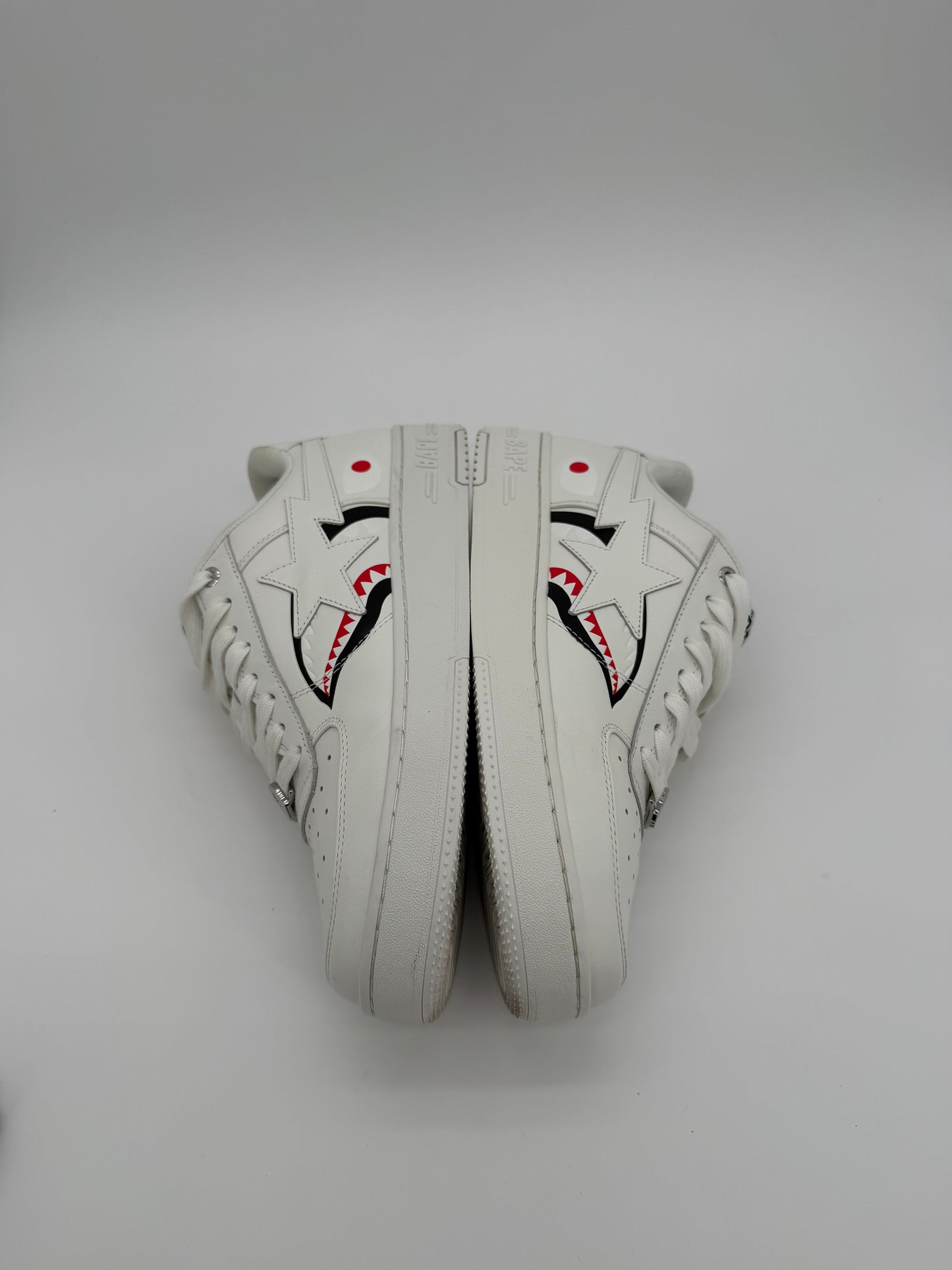 A Bathing Ape Bape Sta Low Shark Pack White