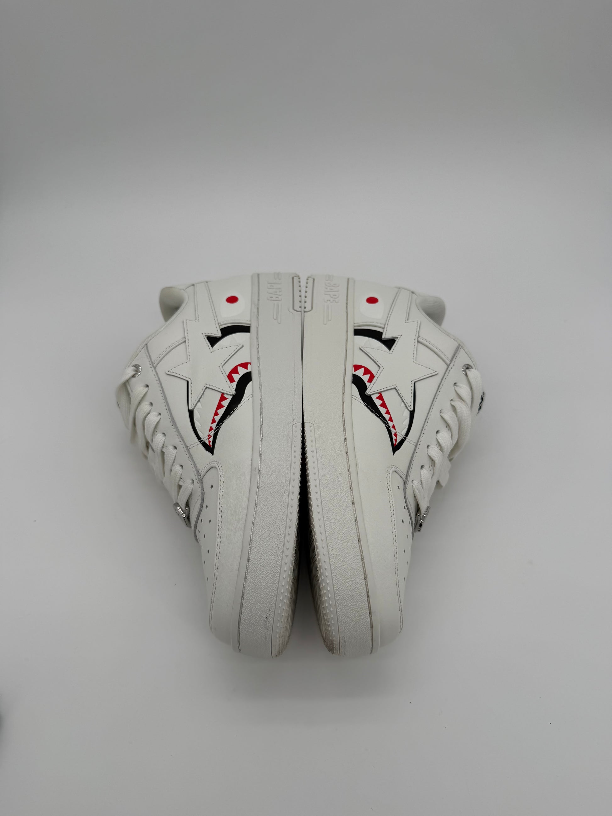 A Bathing Ape Bape Sta Low Shark Pack White