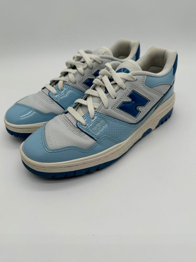 New Balance 550 Chrome Blue Patent