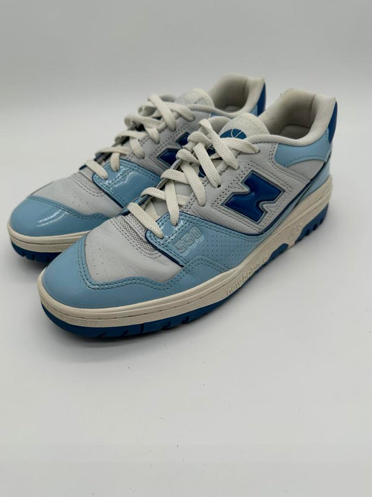 New Balance 550 Chrome Blue Patent