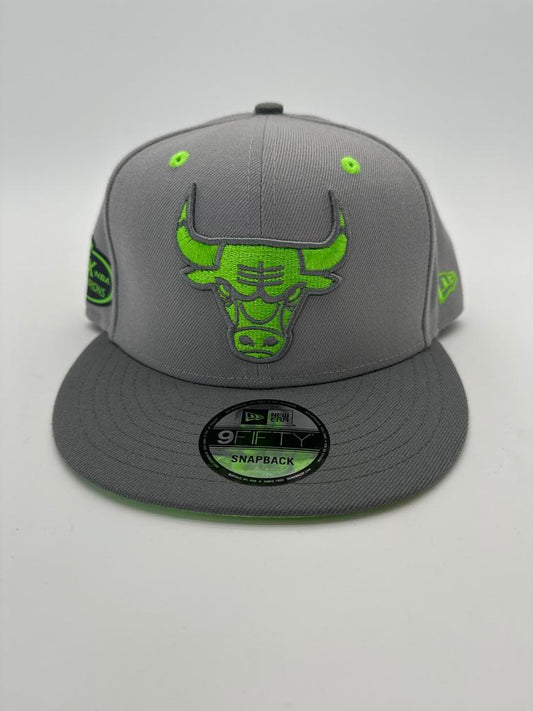 New Era Chicago Bulls Grey/Green Snapback