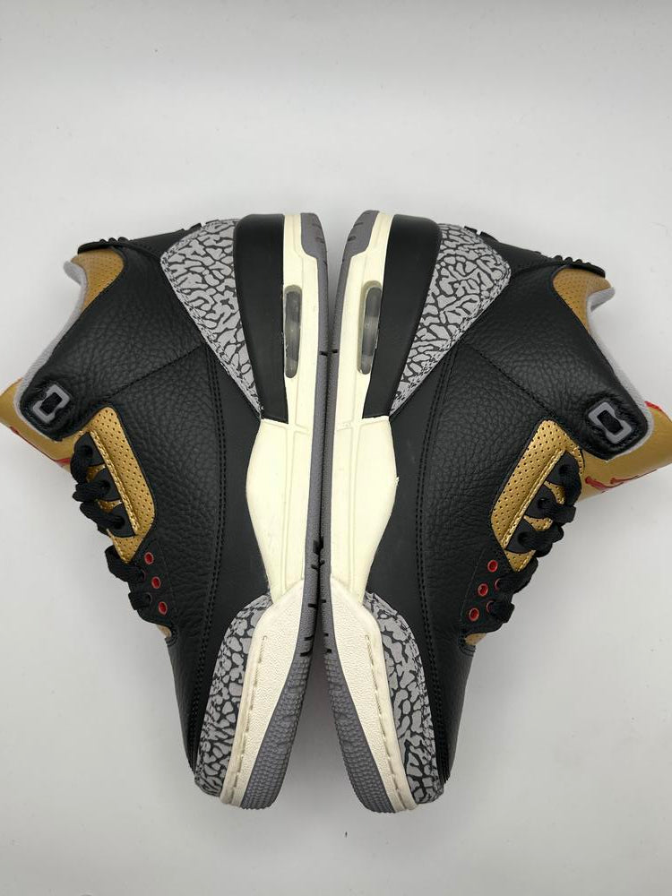 Jordan 3 Retro Black Cement Gold (Women's)