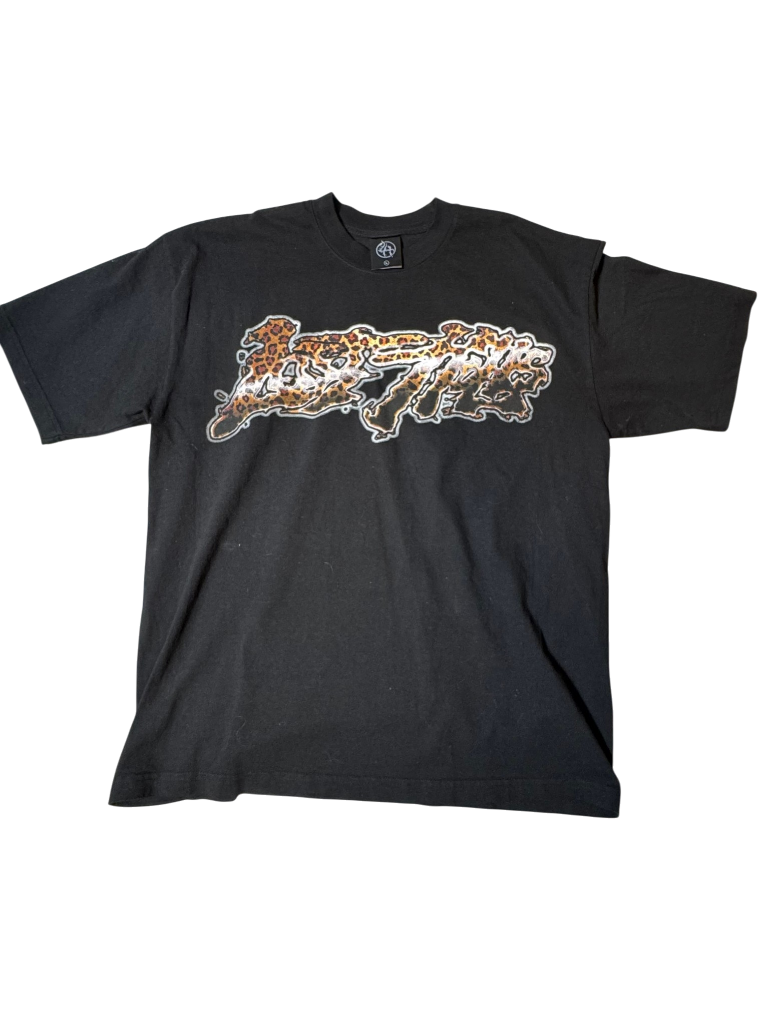 Lost Hills Cheetah Print Black Tee