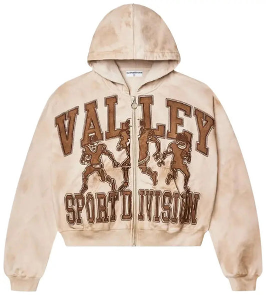 Vale Forever Mud Friday Zip Up Hoodie 'Beige/Brown'