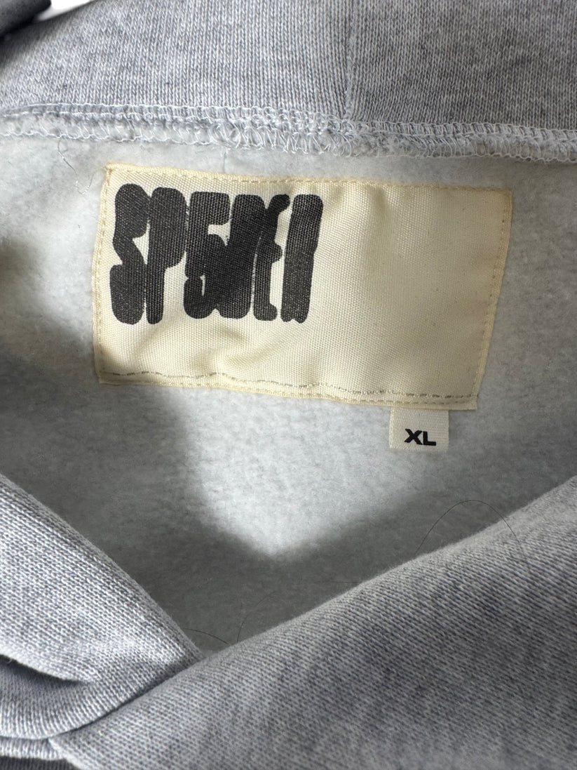Sp5der I Heart SP5 Souvenir Hoodie Grey