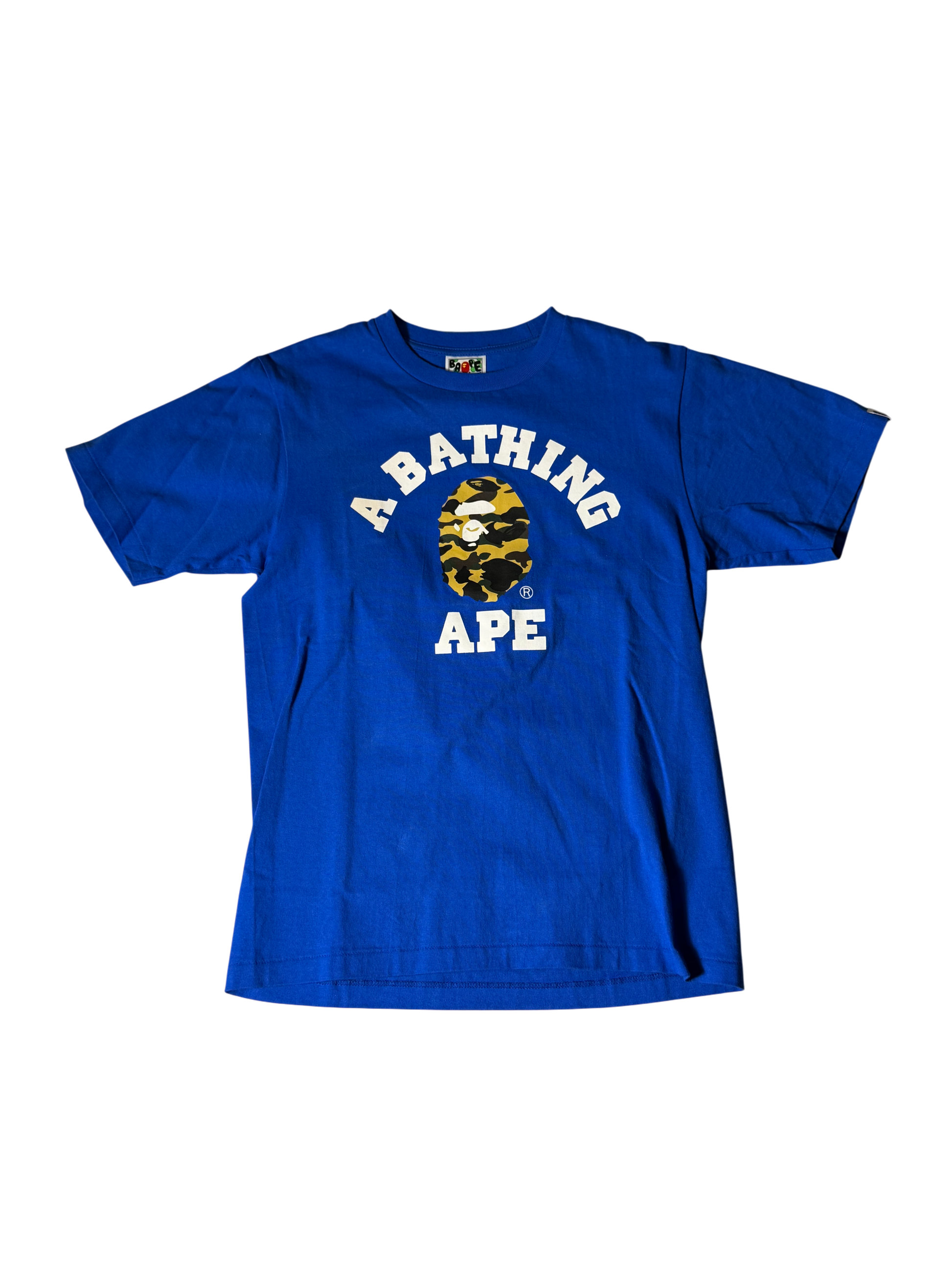 Bape Big Head Camo Blue T Shirt