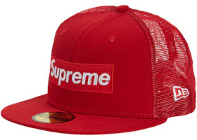 Supreme Box Logo Mesh Back New Era Red