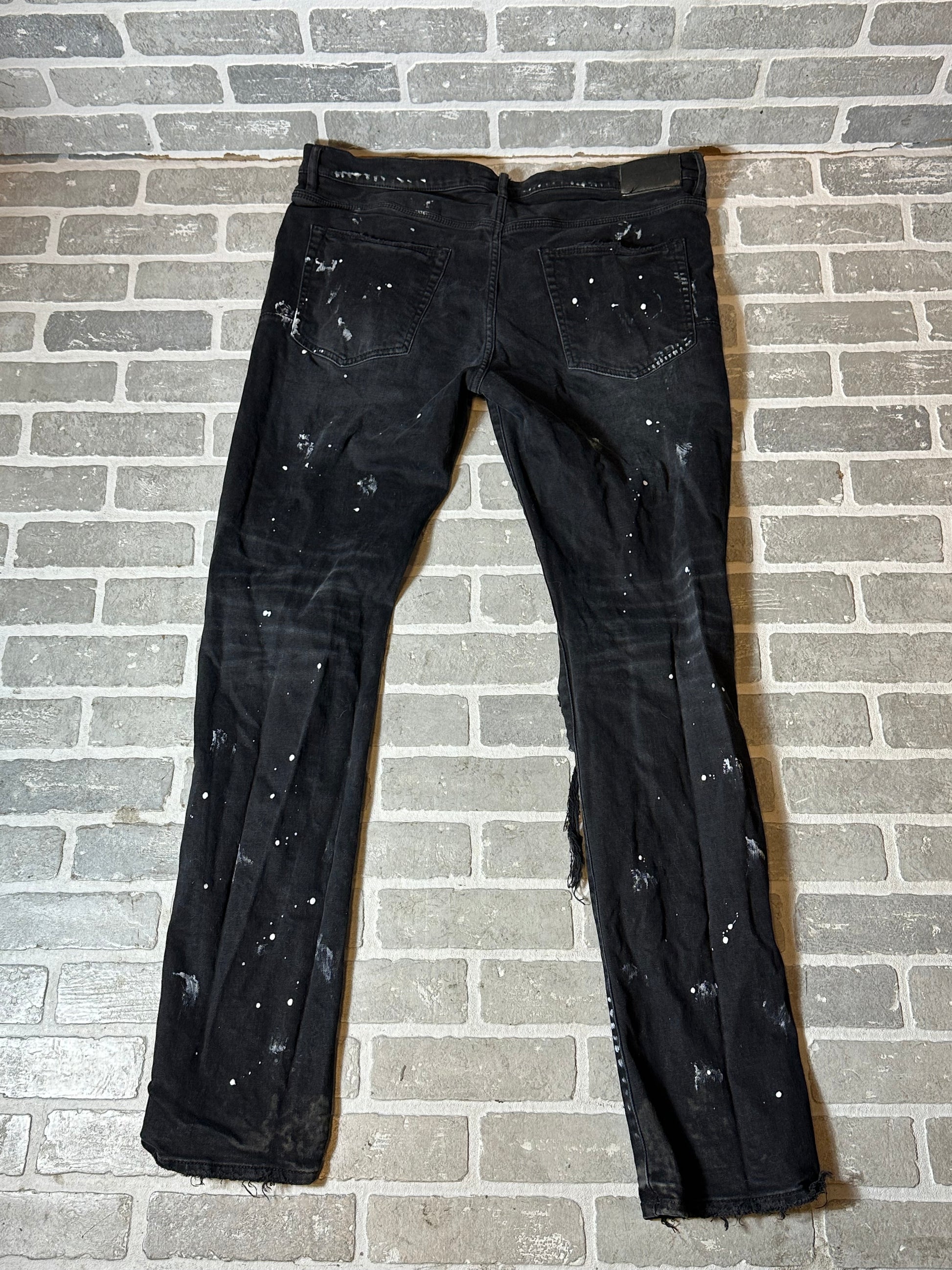 Purple Jeans Paint Splatter(As Pictured)