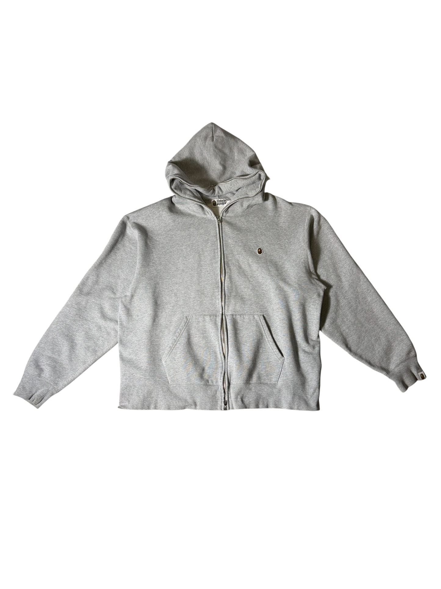 Bape Grey Zip Up Hoodie